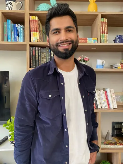 A great portrait of Harsh Gujral. The simple, clean styling allows his personality to shine through.