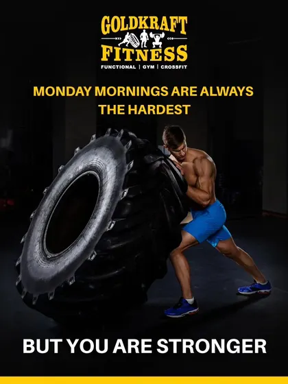 Monday mornings are always the hardest, but you are stronger. Let's prove it in the gym today.