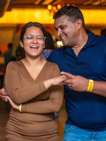 A moment of pure, uninhibited laughter. It’s impossible not to have a good time.