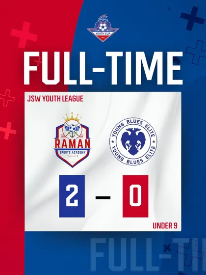 A 2-0 victory for our Under-9 team in the JSW Youth League against Young Blues Elite.