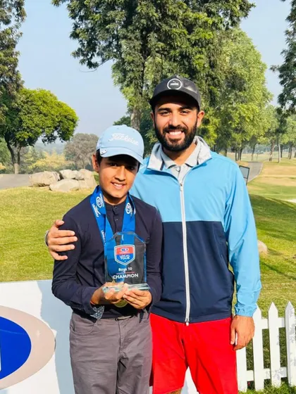 A proud coach moment with Siddhant after his clean sweep at the USKIDS Tour Championship.