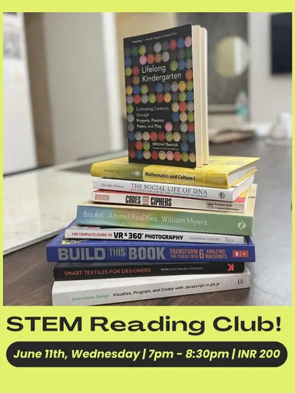 Another session of our STEM Reading Club is coming up. Settle in with a good book from our collection, or bring your own, and share what you learn with fellow readers.