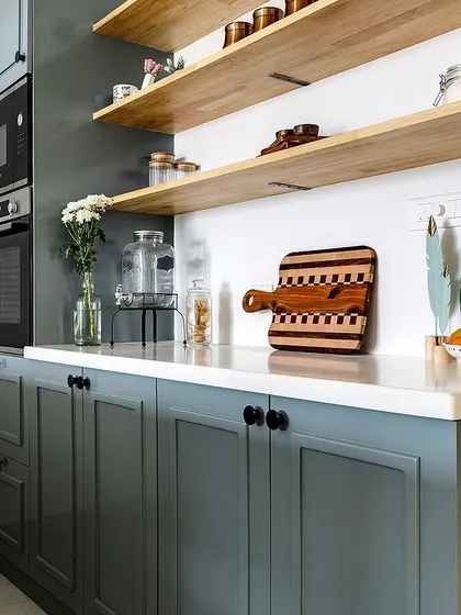 Another detail of the beautiful and functional dry kitchen counter.