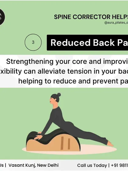 By strengthening your core and improving flexibility, the Spine Corrector can alleviate tension in your back. This helps to both reduce existing back pain and prevent future issues.
