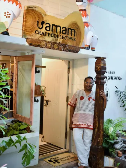 For those who don't know me, I am Karthik Vaidyanathan, the founder of Varnam. This is a bit about my journey, from an engineer-MBA to following my passion for design, rooted in the creative skills passed down by the women in my family.