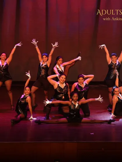 The final pose says it all: accomplishment, teamwork, and pure joy. This is the feeling we chase in every class and celebrate at every showcase.