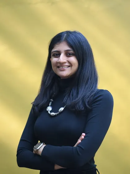**People of Compartment S4: Krishna Parikh:** Krishna Parikh, Co-Founder and Principal Architect. With a master's in Ecological Design, she brings a systems-oriented mindset to our work, bridging creativity with sustainability.