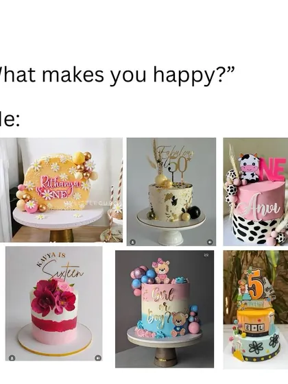 What truly makes us happy is seeing our toppers on your beautiful cakes. This collage of client photos is what motivates us every day.
