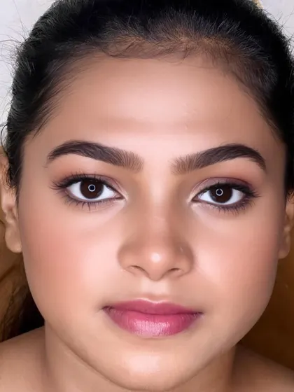 A stunning close-up of a "no-makeup" makeup look. This requires a high level of skill to perfect, and is a key part of my training on creating natural, flawless skin.