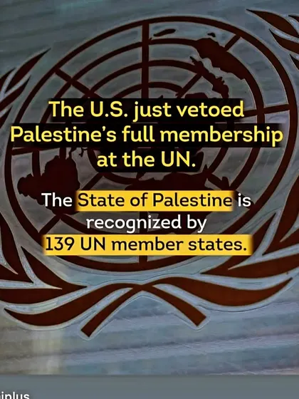 Pointing out the hypocrisy of the U.S. government, which enables the conflict while simultaneously vetoing Palestine's full membership at the UN, despite recognition by 139 member states.