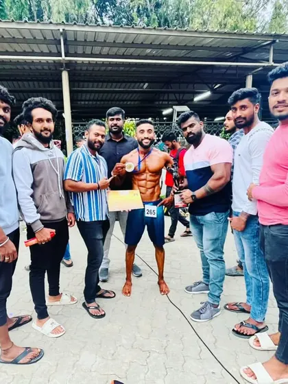 Another win for the team. Celebrating a second place finish in the Men's Physique category at the Mr. Karnataka Pro League 2022. This is the result of dedication and expert guidance.