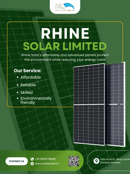 This poster lists our service promises: affordable, reliable, skilled, and environmentally friendly. I want to help you protect the environment while reducing your energy costs with our advanced panels.