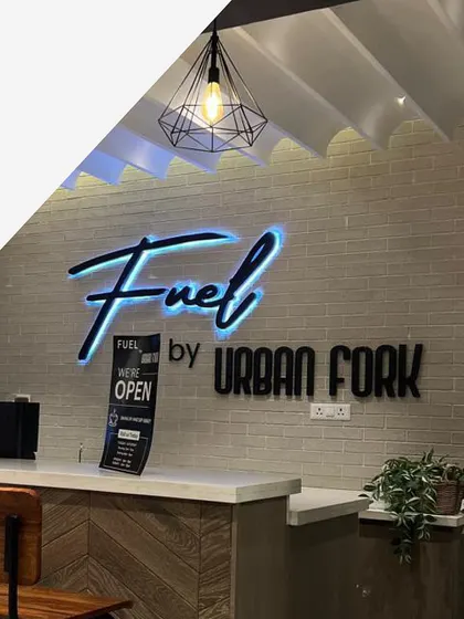 Welcome to Fuel by Urban Fork, our in-house cafe. It's the perfect place to recharge with nutritious food.