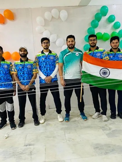 Celebrating Independence Day with my team of shooters. We instill a strong sense of patriotism and pride in representing our country.
