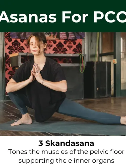 Asana 3 for PCOD: Skandasana (Side Lunge). This asana tones the muscles of the pelvic floor, supporting the inner organs and improving hip mobility.