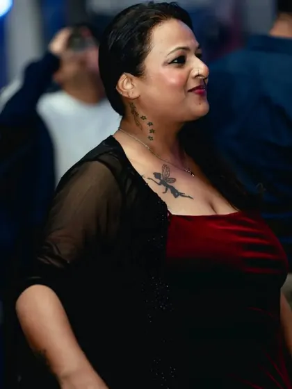 The crowd is the heart of any party. This photo captures a guest completely lost in the music during one of my Bollywood sets.