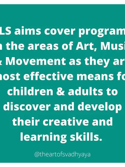 Our programs cover Art, Music, and Movement because we believe these are the most effective ways for both children and adults to discover and develop their creative skills.