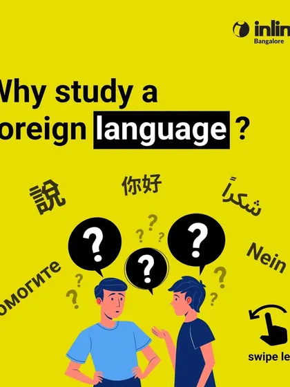 This graphic poses a fundamental question: Why study a foreign language? It serves as an introduction to the many personal and professional benefits that come with multilingualism, which we help our students achieve.