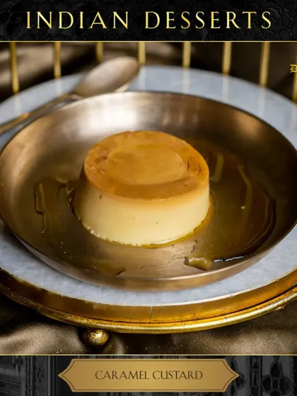 Our Caramel Custard is the perfect blend of smooth, sweet, and simply irresistible.