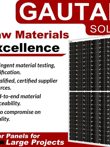 We demonstrate our commitment to quality by using the finest raw materials in our solar panel manufacturing. With stringent material testing and end-to-end traceability from certified suppliers, we make zero compromises on quality.