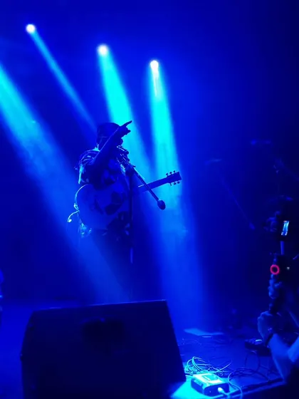 Bathed in blue light, lost in the sound. These are the moments of pure musical immersion that we chase at every show.