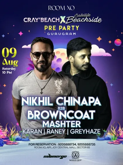 This was a massive pre-party for Satellite Beachside Goa, where I played the closing set after legends Nikhil Chinapa and Browncoat.