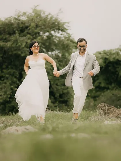 A candid moment of laughter and joy with Akhil and Niharika during their pre-wedding shoot in Agra. It’s these unposed moments that I love to capture.