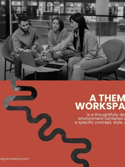 A themed workspace is an environment centered around a specific concept or idea. We use thematic design to create intentional spaces that reinforce brand identity and boost creativity.