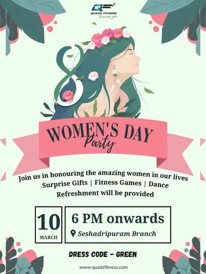 We love honoring the amazing women in our lives. This was the invitation to our special Women's Day party with games, dance, and gifts.