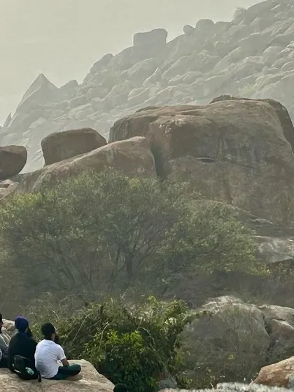 Taking a moment to appreciate the vast, rocky expanse of Anthargange. The scale of the landscape is truly humbling and inspiring.
