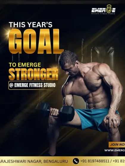 This year's goal is to emerge stronger. Our trainers are ready to help you push limits, break barriers, and become the best version of yourself.