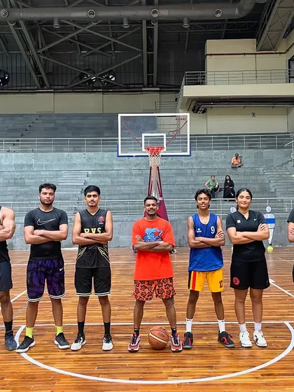 Sweat now, shine later. The whole squad together after a tough practice. We are all in this together.