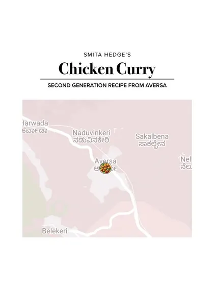 Mapping Balu Kaka's Chicken Curry to Aversa, Karnataka, a second-generation recipe.