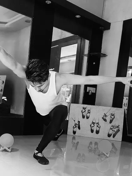 Poses from a male ballet dancer, showcasing strength and form. I provide training for male dancers, focusing on the specific techniques and athleticism required.
