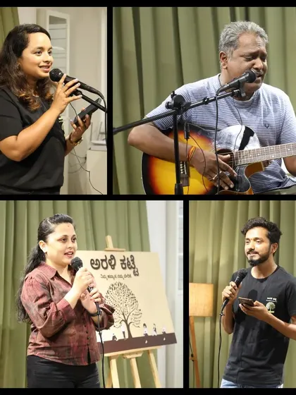 A musical performance and powerful storytelling sharing the same stage.