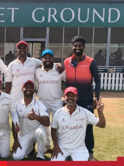 Our Somaiya Sports Academy Men’s Cricket Team celebrates a gritty 7-run victory in the Mumbai T20 Cricket Blast 3.0.