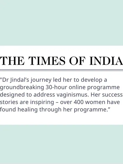 The Times of India highlighted our groundbreaking 30-hour online program and the success stories of over 400 women who have found healing through it.