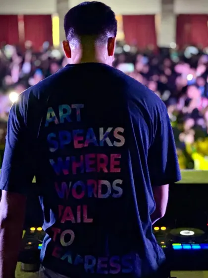 From clubs to campuses, the energy is universal. Facing a massive crowd at a college fest, this is a reminder that my art is about connecting with people, no matter the stage.