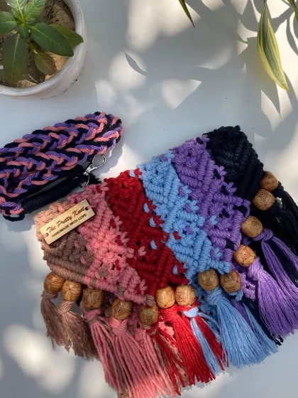 Your bag is your style quotient, so choose it wisely. This multicolored tassel bag is full of boho personality, perfect for making a statement.