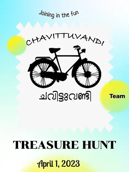 Team Chavittuvandi is joining the fun at our Treasure Hunt. It's great to see so many local clubs participating.