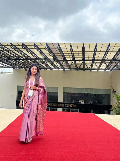 Making an entrance at the Electronica Productonica India 2023 conference centre.