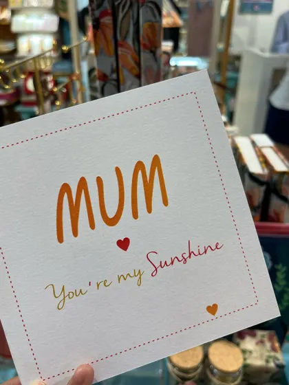 A simple and sweet Mother's Day card for the sunshine in your life.