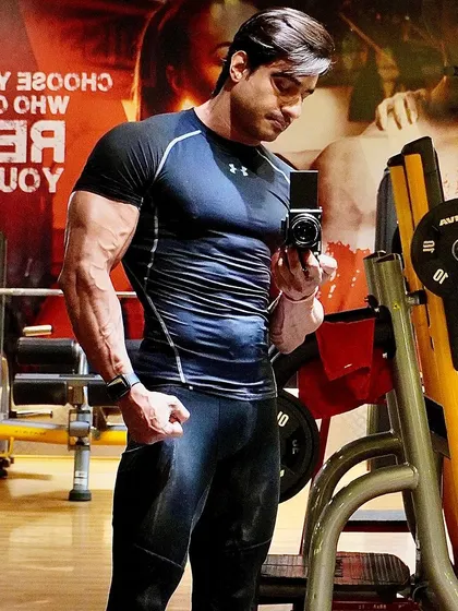 A full body shot in compression gear. Every session is a step forward.