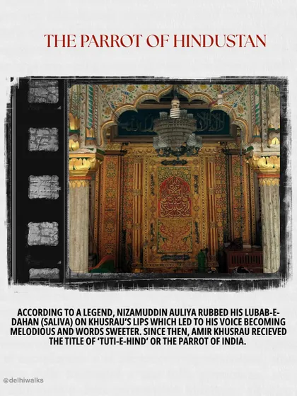 A story of how Amir Khusrau became the 'Parrot of Hindustan'. Legends say his master's blessing made his words sweeter, a tale we narrate in the very lanes where it happened.