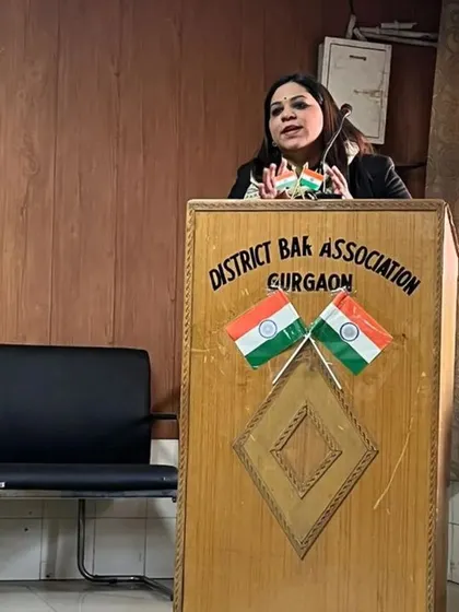 Speaking at a seminar on the POSH Act for the District Bar Association in Gurgaon. It is crucial for my fellow legal professionals to be deeply versed in the nuances of this law to better serve our clients and the community.