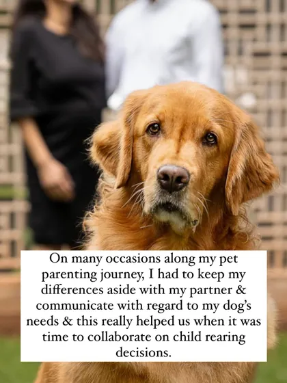My pet parenting journey taught me how to communicate and collaborate with my partner on important decisions. This teamwork was invaluable when it was time to make child-rearing decisions together.