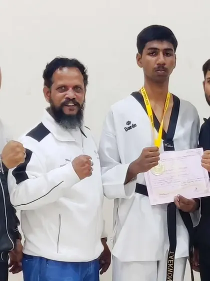 Guhan Shivakrishna stands proud after winning the Gold Medal in the U17 Boys category at the CISCE Regional Taekwondo Championship. His hard work has earned him a place at the Nationals.