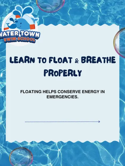 Our program is built on a foundation of water safety. Here you can see how we teach life-saving techniques, including back floats to conserve energy, rollover breathing, and safely navigating to the pool wall. These skills give both children and parents peace of mind.