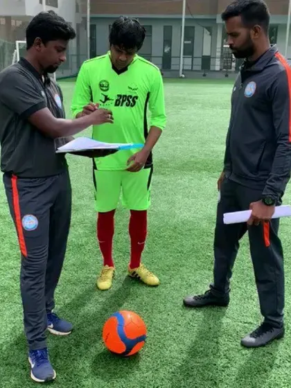 The official signing. This is the moment where years of hard work translate into a professional opportunity for our player Vishnu.