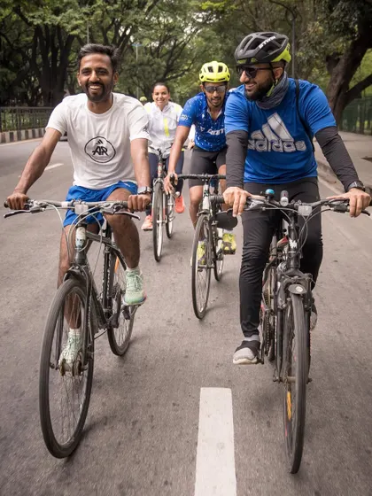 We don't just run. We also cycle together, enjoying the outdoors and moving for a cause during the 'Move For The Planet' initiative.